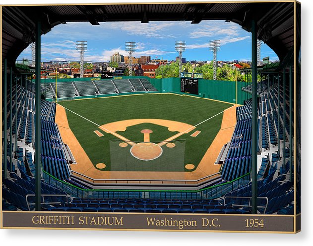 Griffith Stadium 1954 - Acrylic Print