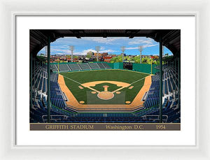 Griffith Stadium 1954 - Framed Print