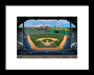 Griffith Stadium 1954 - Framed Print