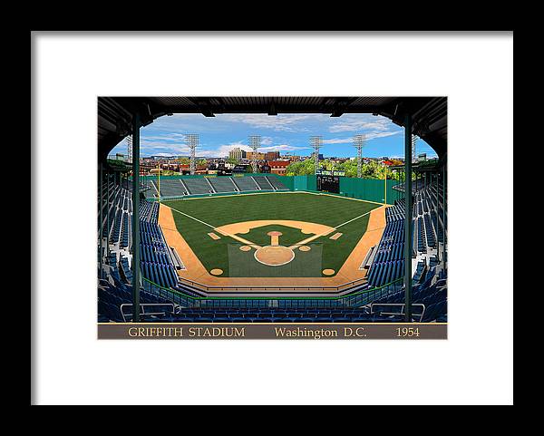 Griffith Stadium 1954 - Framed Print