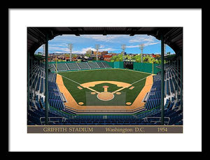 Griffith Stadium 1954 - Framed Print