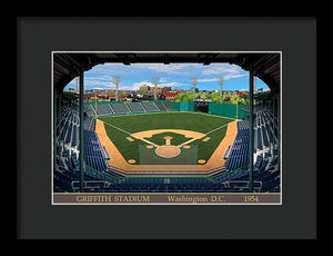 Griffith Stadium 1954 - Framed Print