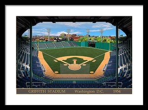 Griffith Stadium 1954 - Framed Print