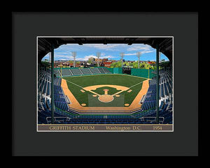 Griffith Stadium 1954 - Framed Print