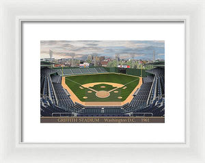 Griffith Stadium 1961 - Framed Print