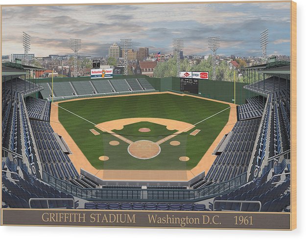 Griffith Stadium 1961 - Wood Print