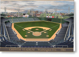 Griffith Stadium 1961 - Greeting Card