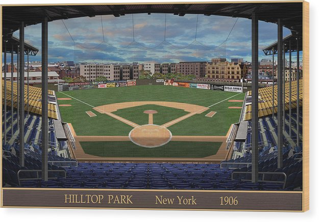 Hilltop Park 1906 - Wood Print