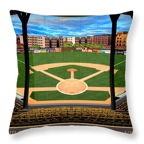 Hilltop Park 1906 - Throw Pillow