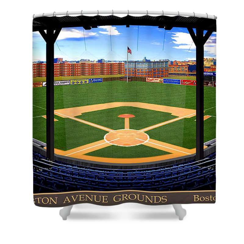 Huntington Avenue Grounds 1903 - Shower Curtain
