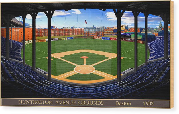 Huntington Avenue Grounds 1903 - Wood Print