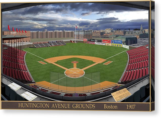 Huntington Avenue Grounds 1907 - Canvas Print