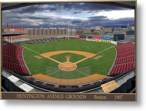 Huntington Avenue Grounds 1907 - Metal Print