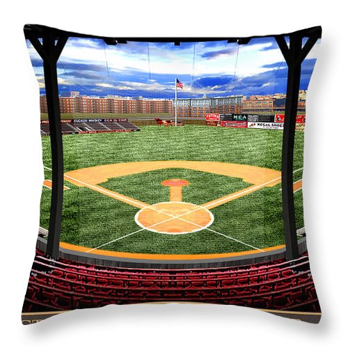 Huntington Avenue Grounds 1907 - Throw Pillow