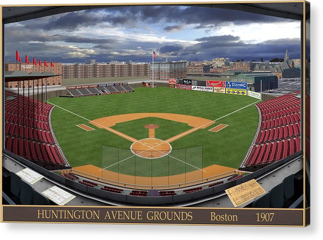 Huntington Avenue Grounds 1907 - Acrylic Print
