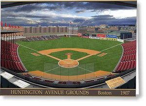 Huntington Avenue Grounds 1907 - Greeting Card