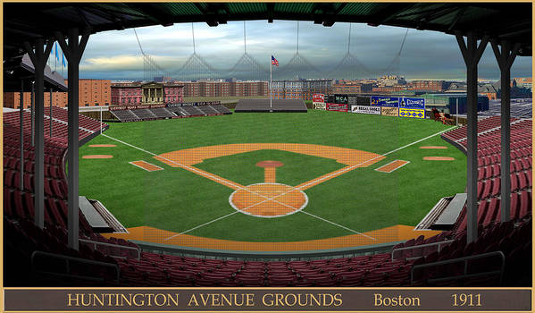 Huntington Avenue Grounds 1911 - Art Print