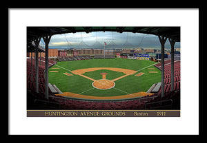 Huntington Avenue Grounds 1911 - Framed Print