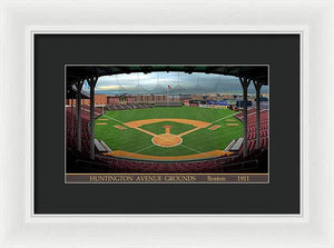 Huntington Avenue Grounds 1911 - Framed Print