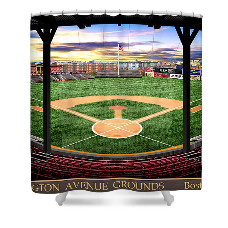 Huntington Avenue Grounds 1911 - Shower Curtain