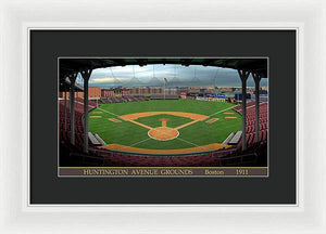 Huntington Avenue Grounds 1911 - Framed Print