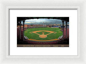 Huntington Avenue Grounds 1911 - Framed Print