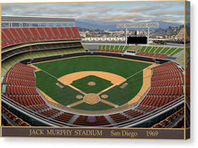 Load image into Gallery viewer, Jack Murphy Stadium 1969 - Canvas Print
