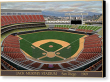 Load image into Gallery viewer, Jack Murphy Stadium 1969 - Canvas Print
