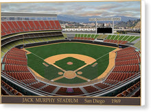 Load image into Gallery viewer, Jack Murphy Stadium 1969 - Canvas Print
