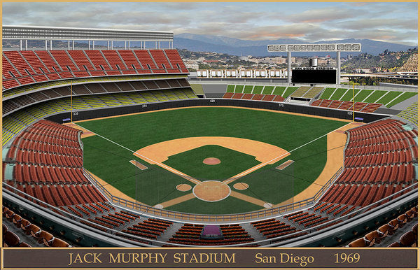 Jack Murphy Stadium 1969 - Art Print