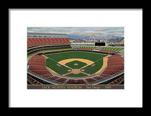 Load image into Gallery viewer, Jack Murphy Stadium 1969 - Framed Print
