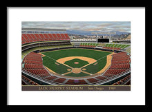 Load image into Gallery viewer, Jack Murphy Stadium 1969 - Framed Print
