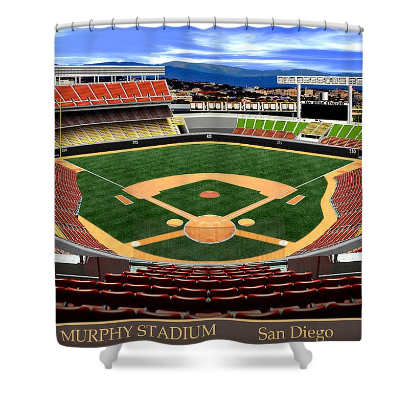 Jack Murphy Stadium 1969 - Shower Curtain