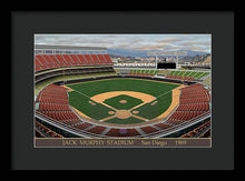 Load image into Gallery viewer, Jack Murphy Stadium 1969 - Framed Print
