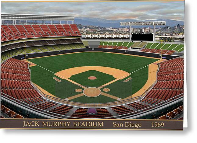 Jack Murphy Stadium 1969 - Greeting Card