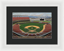 Load image into Gallery viewer, Jack Murphy Stadium 1969 - Framed Print
