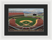 Load image into Gallery viewer, Jack Murphy Stadium 1969 - Framed Print
