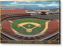 Load image into Gallery viewer, Jack Murphy Stadium 1984 - Canvas Print
