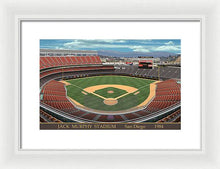 Load image into Gallery viewer, Jack Murphy Stadium 1984 - Framed Print
