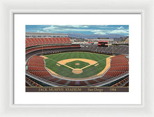 Load image into Gallery viewer, Jack Murphy Stadium 1984 - Framed Print
