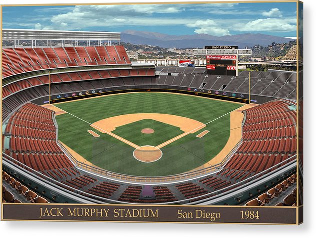 Jack Murphy Stadium 1984 - Acrylic Print