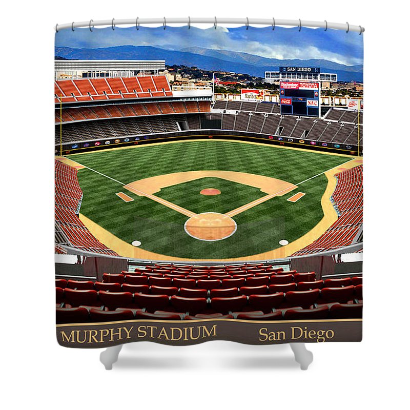 Jack Murphy Stadium 1984 - Shower Curtain