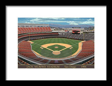 Load image into Gallery viewer, Jack Murphy Stadium 1984 - Framed Print
