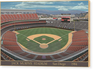 Jack Murphy Stadium 1984 - Wood Print