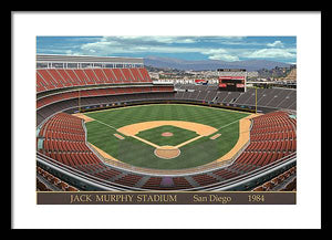 Jack Murphy Stadium 1984 - Framed Print