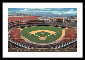 Jack Murphy Stadium 1984 - Framed Print