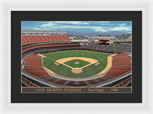 Load image into Gallery viewer, Jack Murphy Stadium 1984 - Framed Print
