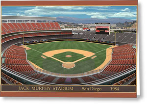 Jack Murphy Stadium 1984 - Greeting Card