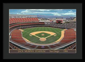 Jack Murphy Stadium 1984 - Framed Print