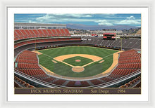 Load image into Gallery viewer, Jack Murphy Stadium 1984 - Framed Print
